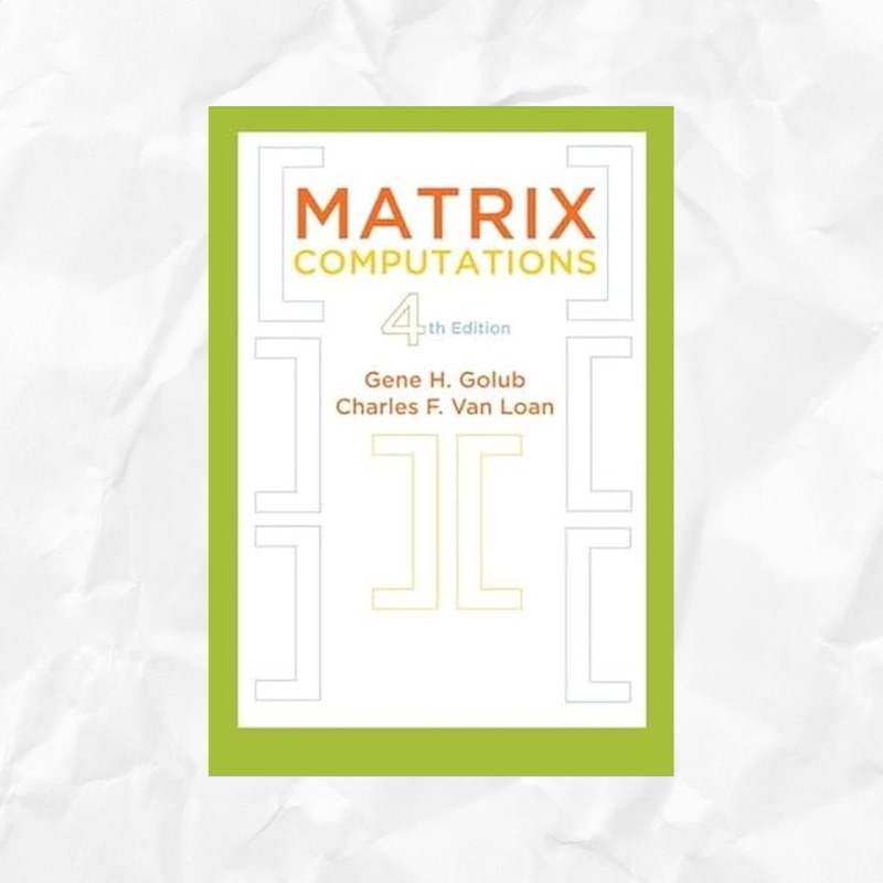 Cover of Matrix Computations, 4th Edition